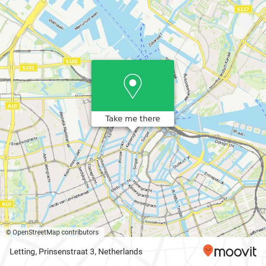 Letting, Prinsenstraat 3 map