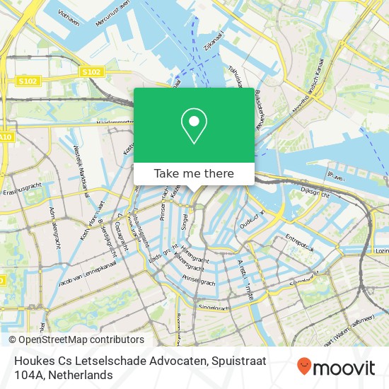 Houkes Cs Letselschade Advocaten, Spuistraat 104A map