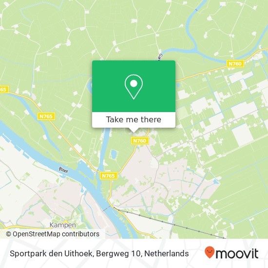 Sportpark den Uithoek, Bergweg 10 Karte