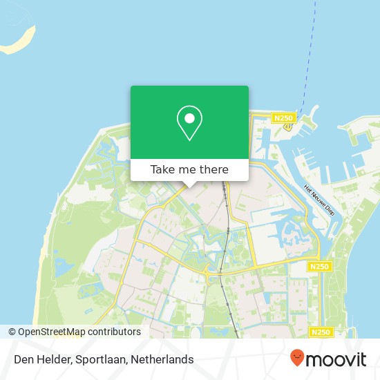 Den Helder, Sportlaan Karte