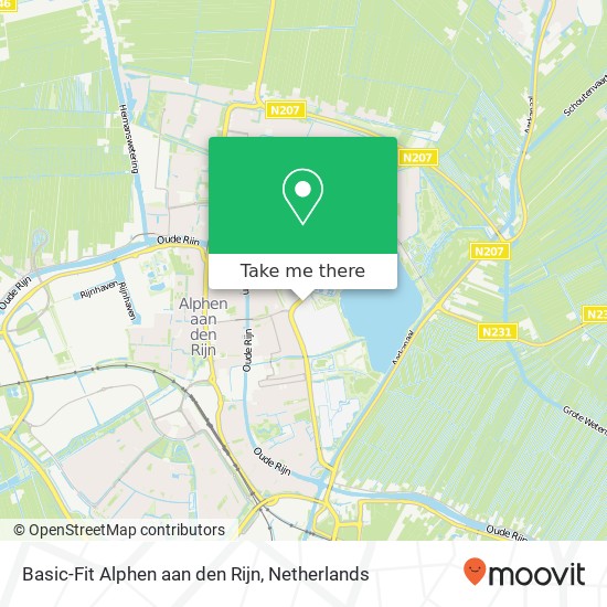 Basic-Fit Alphen aan den Rijn, Sportlaan 2B Karte