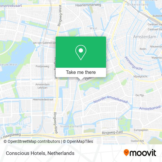 Conscious Hotels map