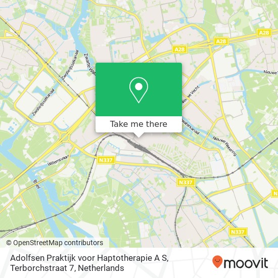 Adolfsen Praktijk voor Haptotherapie A S, Terborchstraat 7 Karte