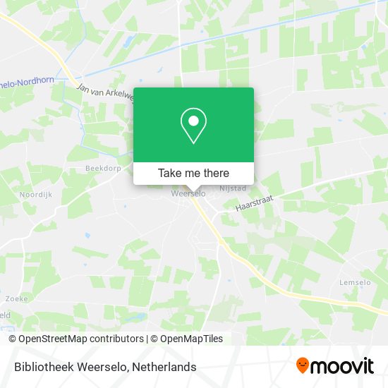 Bibliotheek Weerselo map