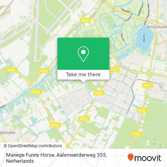 Manege Funny Horse, Aalsmeerderweg 335 Karte