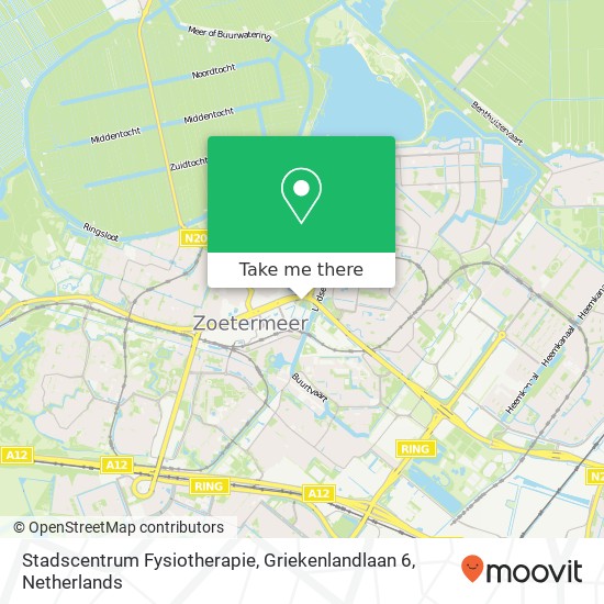 Stadscentrum Fysiotherapie, Griekenlandlaan 6 Karte