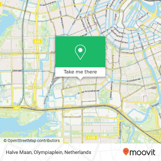 Halve Maan, Olympiaplein map