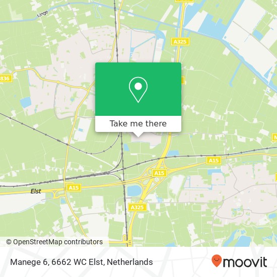 Manege 6, 6662 WC Elst map