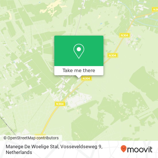 Manege De Woelige Stal, Vosseveldseweg 9 map