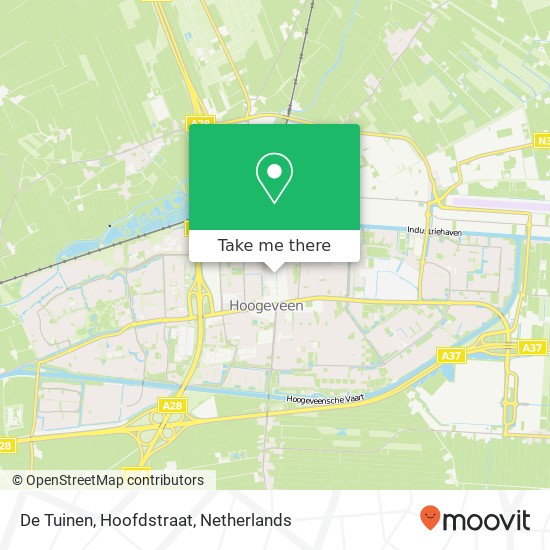 De Tuinen, Hoofdstraat map