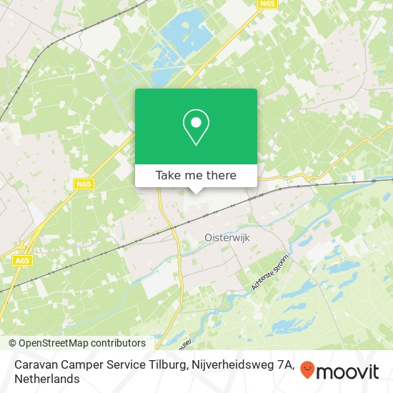 Caravan Camper Service Tilburg, Nijverheidsweg 7A map