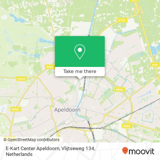 E-Kart Center Apeldoorn, Vlijtseweg 134 map