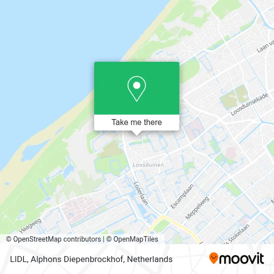 LIDL, Alphons Diepenbrockhof map