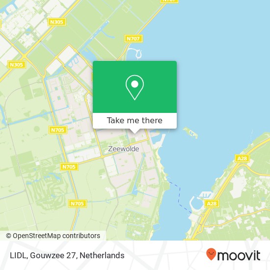 LIDL, Gouwzee 27 map