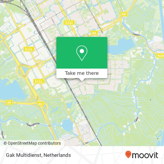 Gak Multidienst, Tekkopstraat 65 map