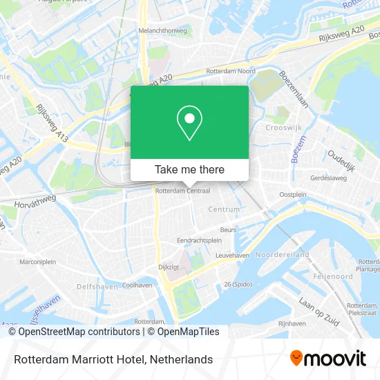 Rotterdam Marriott Hotel map