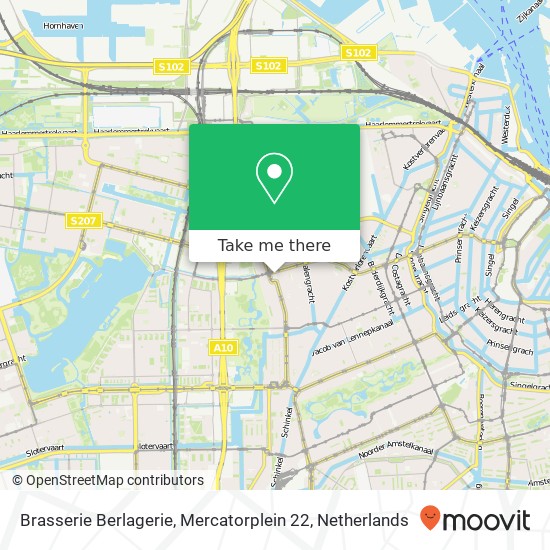 Brasserie Berlagerie, Mercatorplein 22 map