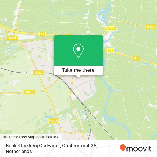 Banketbakkerij Oudwater, Oosterstraat 36 Karte