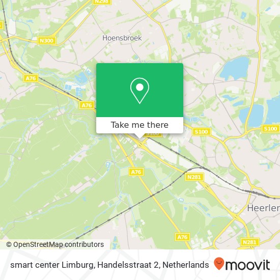 smart center Limburg, Handelsstraat 2 map