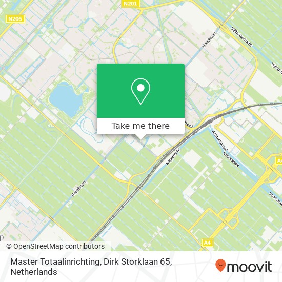 Master Totaalinrichting, Dirk Storklaan 65 map