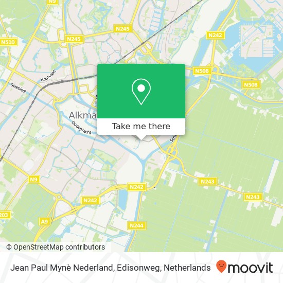 Jean Paul Mynè Nederland, Edisonweg map