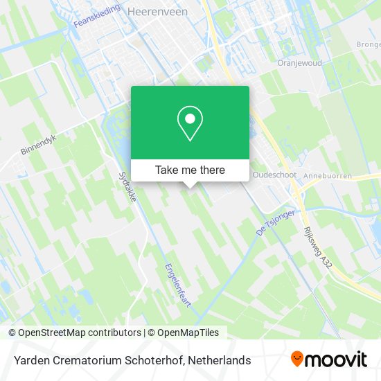 Yarden Crematorium Schoterhof map