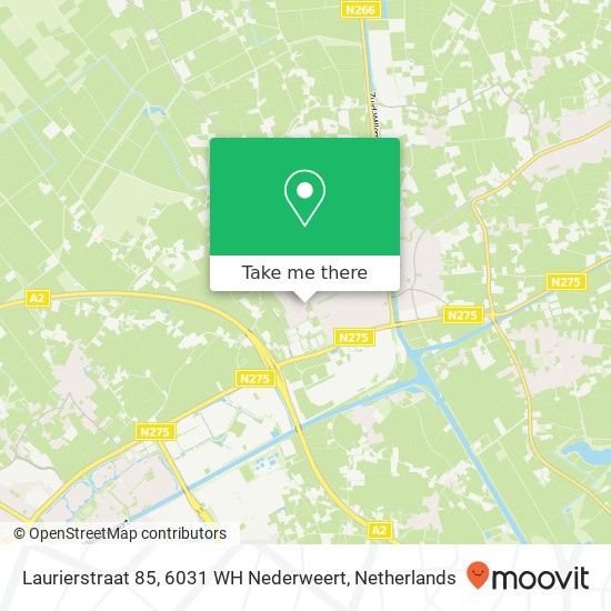 Laurierstraat 85, 6031 WH Nederweert Karte