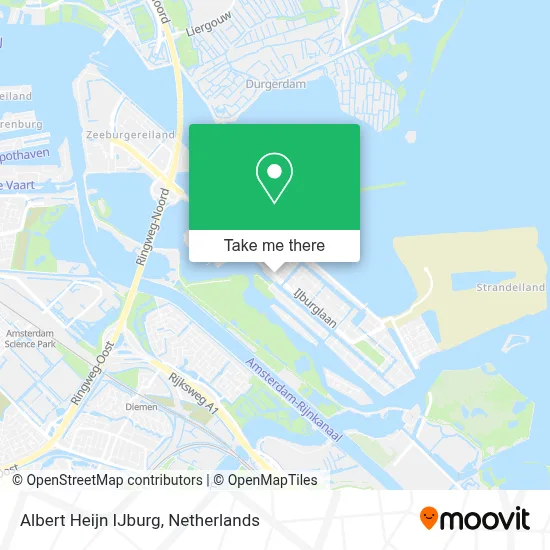 Albert Heijn IJburg map