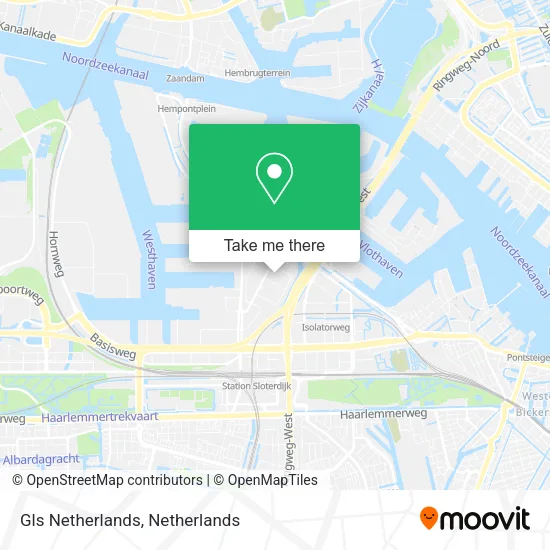 Gls Netherlands map