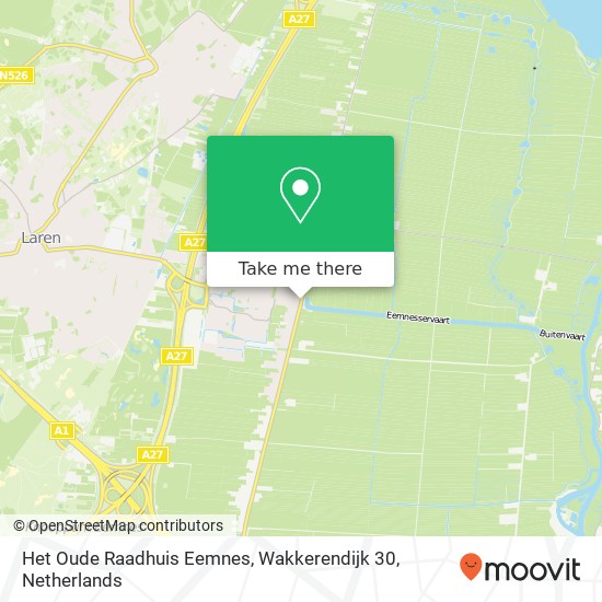 Het Oude Raadhuis Eemnes, Wakkerendijk 30 map