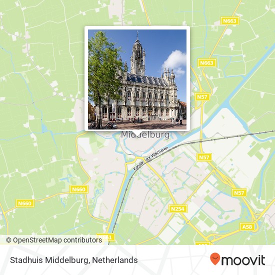 Stadhuis Middelburg Karte