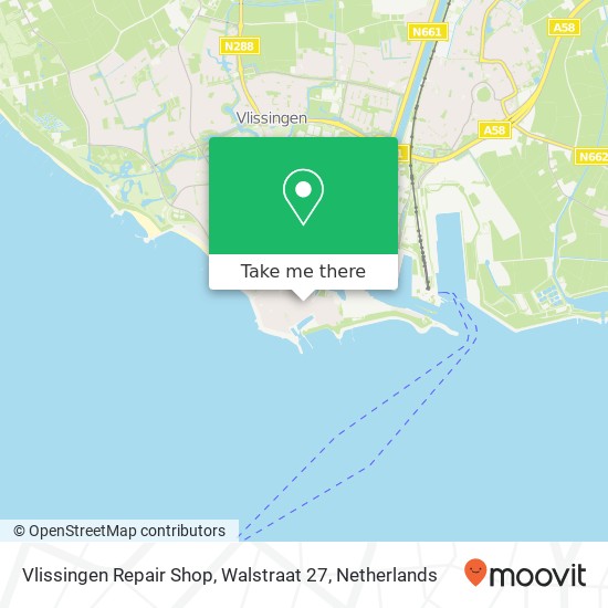 Vlissingen Repair Shop, Walstraat 27 map