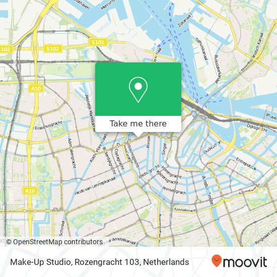 Make-Up Studio, Rozengracht 103 map