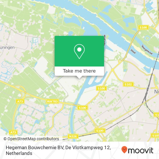 Hegeman Bouwchemie BV, De Vlotkampweg 12 map