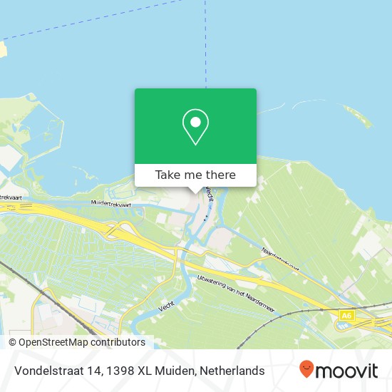 Vondelstraat 14, 1398 XL Muiden map