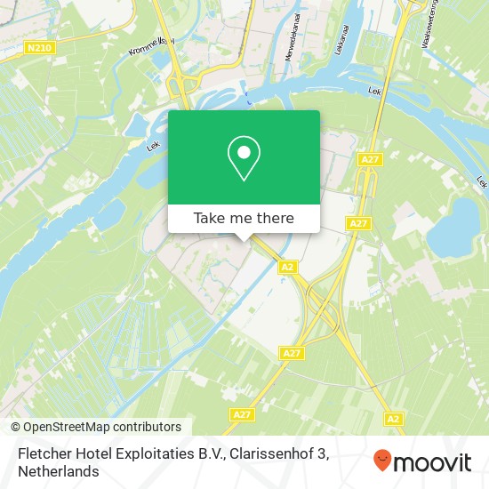 Fletcher Hotel Exploitaties B.V., Clarissenhof 3 map