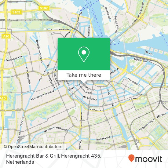 Herengracht Bar & Grill, Herengracht 435 map