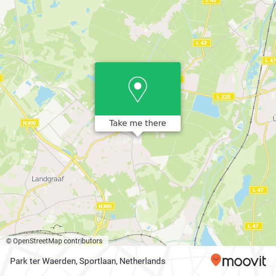 Park ter Waerden, Sportlaan map