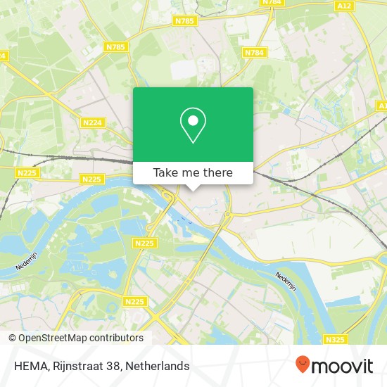 HEMA, Rijnstraat 38 map