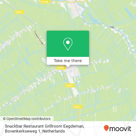 Snackbar Restaurant Grillroom Eegdeman, Bovenkerkseweg 1 map