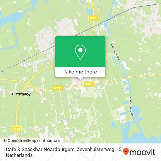 Cafe & Snackbar Noardburgum, Zevenhuisterweg 15 map