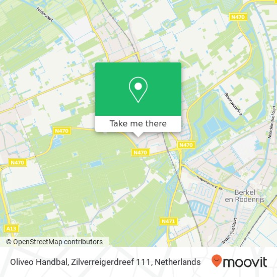 Oliveo Handbal, Zilverreigerdreef 111 map