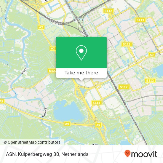 ASN, Kuiperbergweg 30 Karte