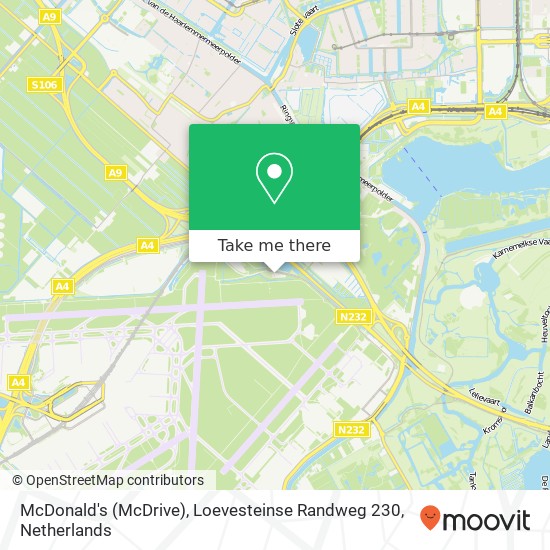 McDonald's (McDrive), Loevesteinse Randweg 230 Karte