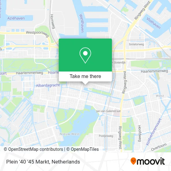 Plein '40 '45 Markt map