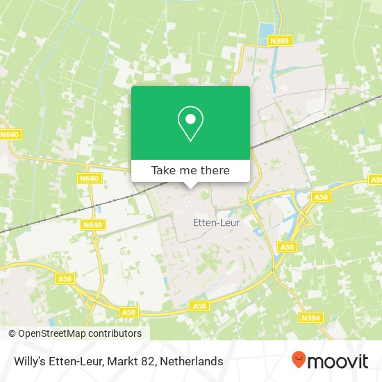 Willy's Etten-Leur, Markt 82 map