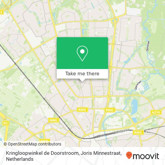 Kringloopwinkel de Doorstroom, Joris Minnestraat map