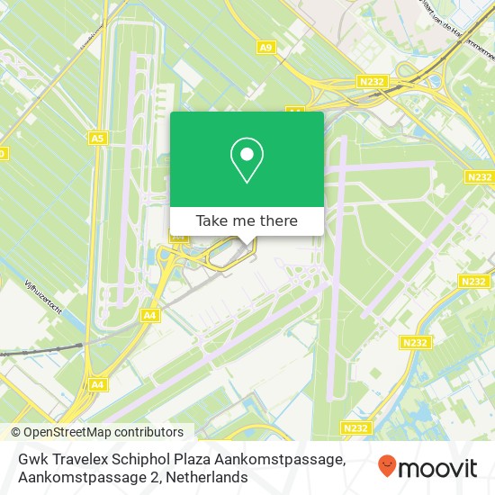 Gwk Travelex Schiphol Plaza Aankomstpassage, Aankomstpassage 2 map