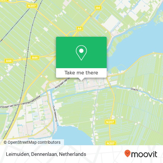 Leimuiden, Dennenlaan map
