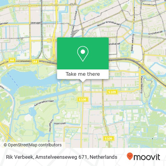 Rik Verbeek, Amstelveenseweg 671 map